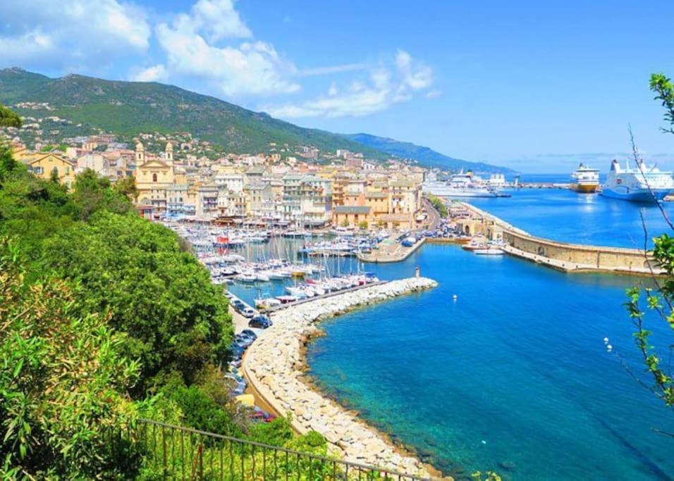 Charmant Studio Climatise Avec Parking, Au Coeur De Pietranera, Plage A 500M, Bastia A 2Km Ville-di-Pietrabugno Dış mekan fotoğraf